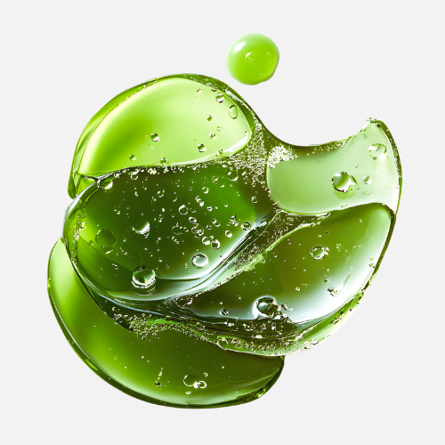 el transparente de higiene y cuidado capilar con Aloe Vera canario sobre fondo blanco.