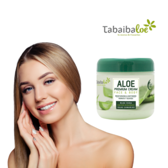 Uso de la crema facial y corporal premium de aloe vera canario Tabaibaloe